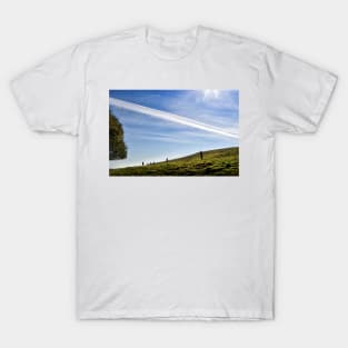 Walking the hills near Blue John Cavern - Peak District, Derbyshire, UK T-Shirt